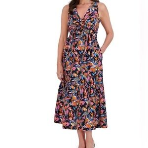 knee length dresses for ladies Nadine Lace-Up Back Maxi Dress main image 1
